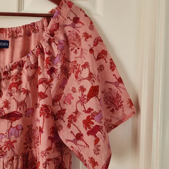 Pink Animal Print Dress by Ro's Garden - Picture 3 of 6